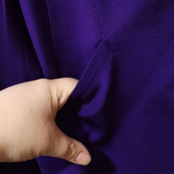 Richard Tyler Couture Vintage Purple & Red Embroidered Silk Blazer 12 - Picture 13 of 15